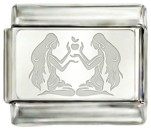 Zwillinge, auf Silber