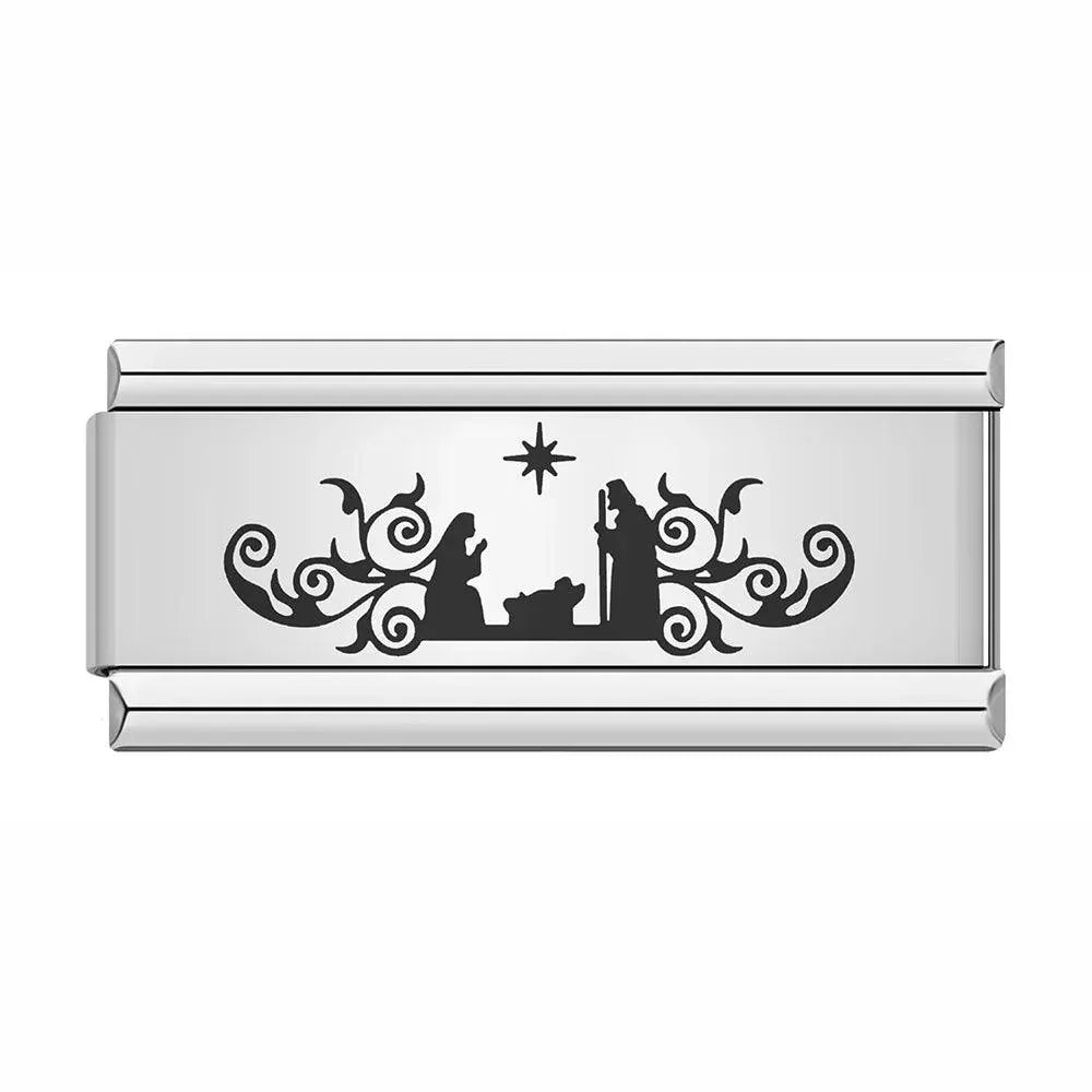 Baby's Baptism, on Silver - Charms Official