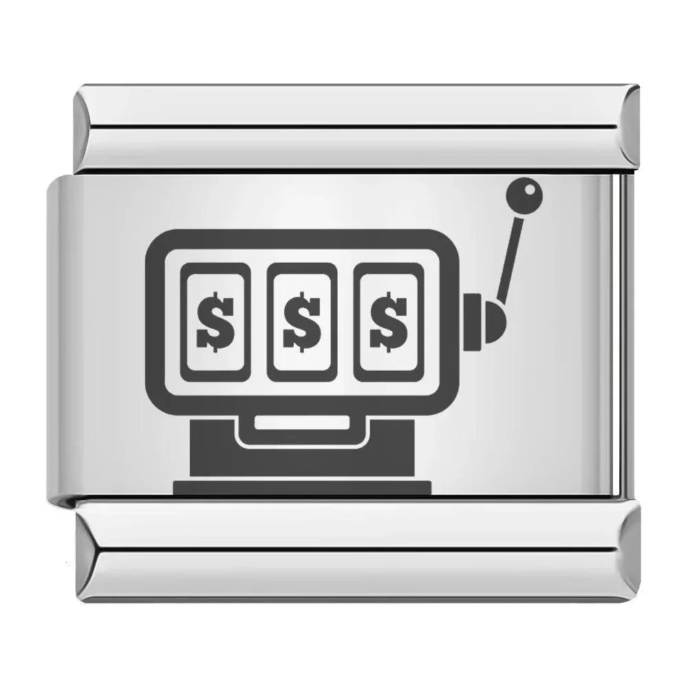 Casino Machine, on Silver - Charms Official