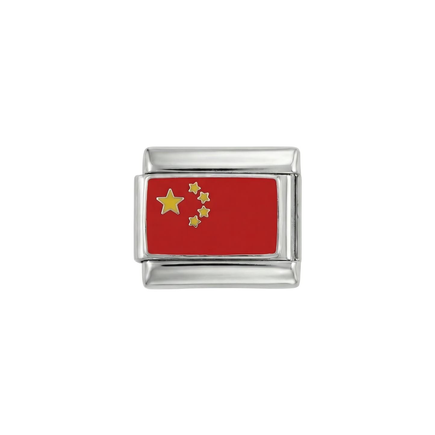 Drapeau de la Chine, sur argent