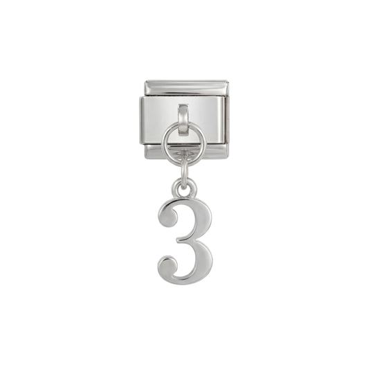 Number 3, Hanging, on Silver