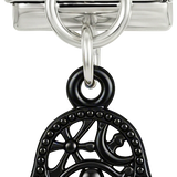 Main de Fatma noire, en argent