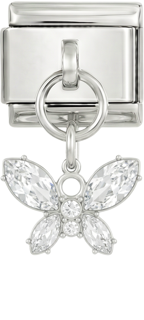 Pendentif papillon en argent