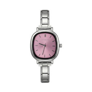Montre Capri argent – édition cadran rose