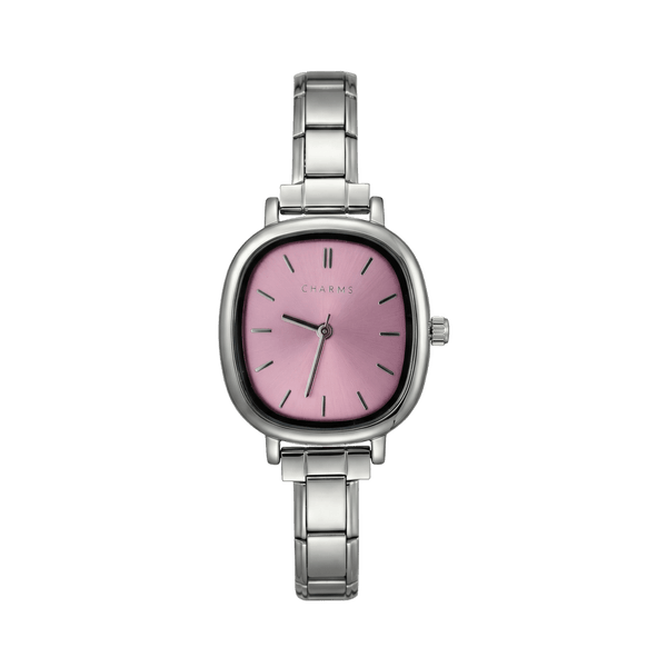 Montre Capri argent – édition cadran rose
