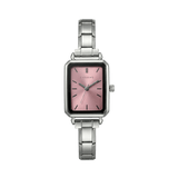 Montre Como en argent – Édition cadran rose