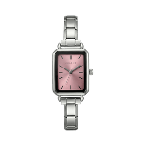 Montre Como argent – édition cadran rose