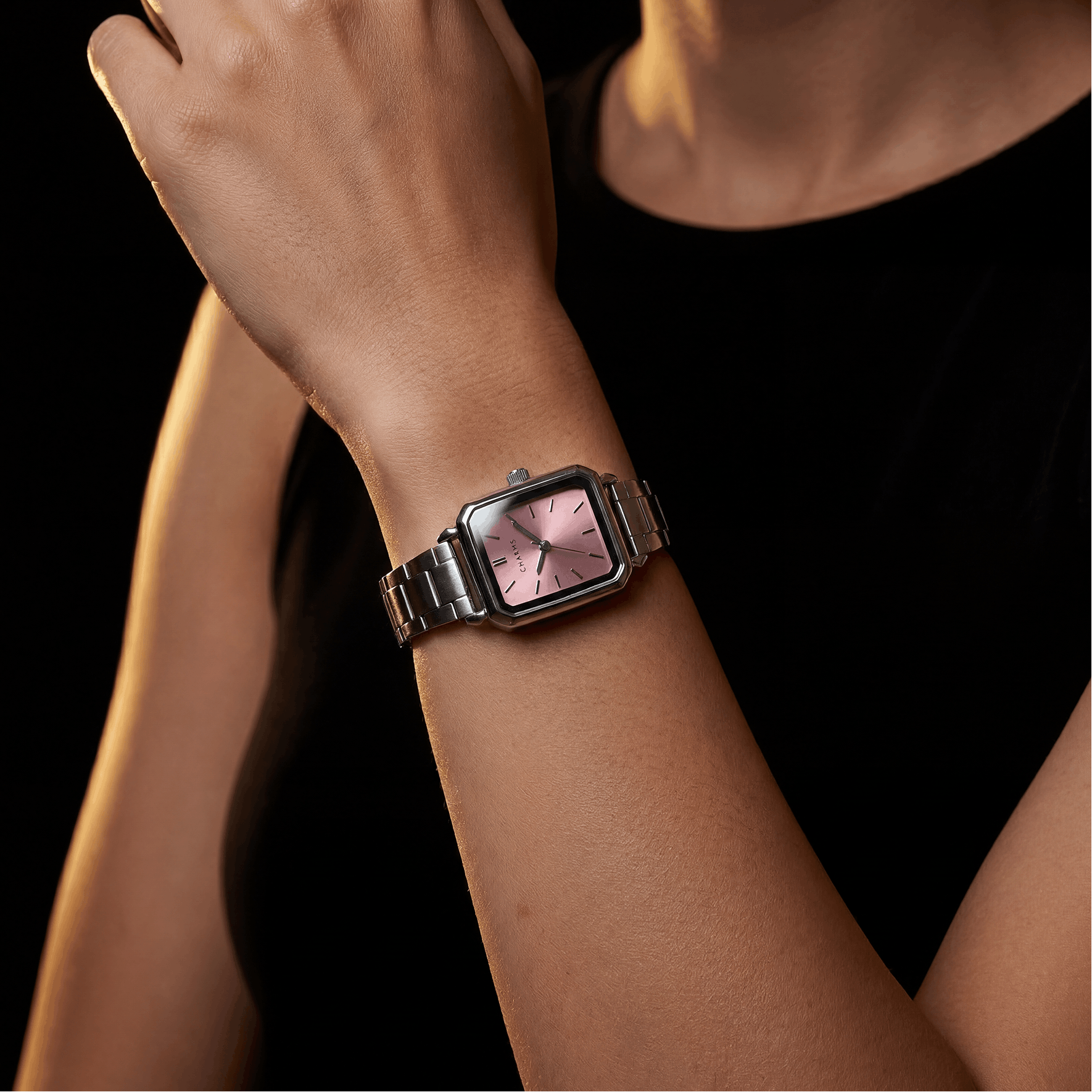 Como Watch Silver – Pink Dial Edition
