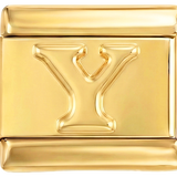 Letter Y in goud, op goud