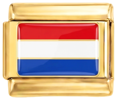 Nog toe te voegen - Nederlandse vlag, op goud