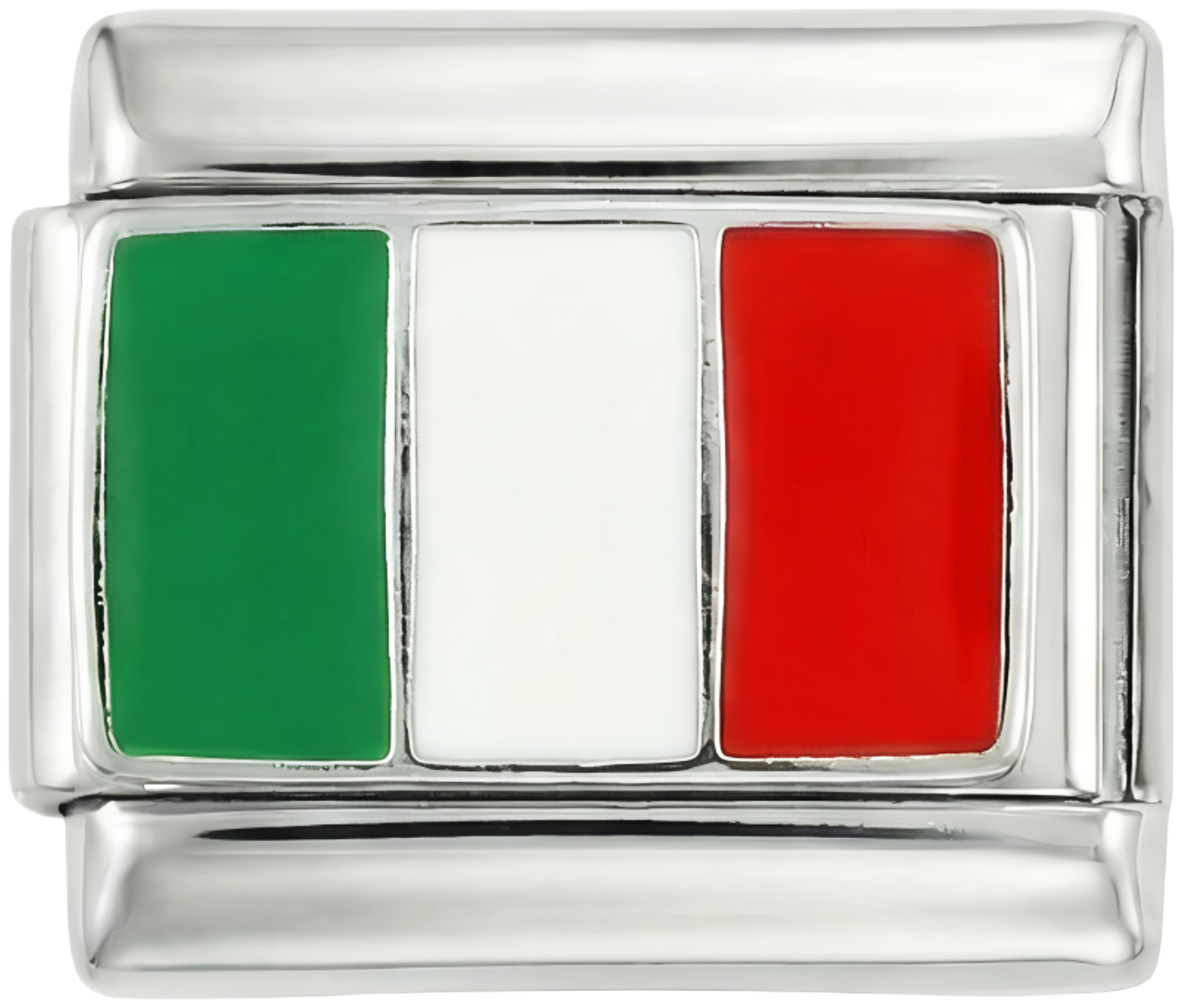 Italy Flag, on Silver - italy-on-silver.png