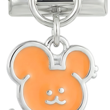 Petit Ours Rose, sur Argent