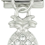 Ananas mit Steinen, auf Silber