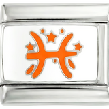 Pisces Orange, on Silver - pisces-orange-on-silver.png