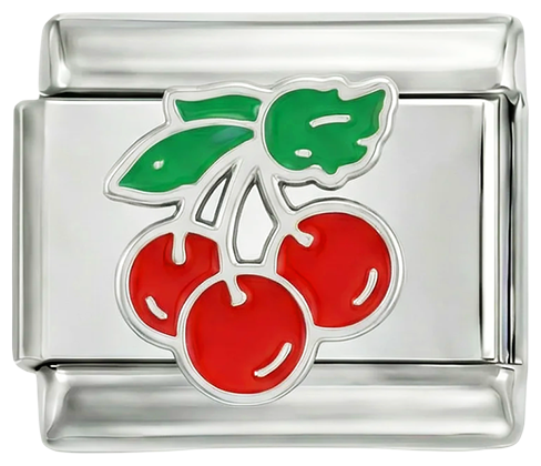 Red Cherries and Green Leaves - red-cherries-and-green-leaves.png