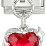 Starry Heart, on Silver - starry-pink-heart-on-silver.png